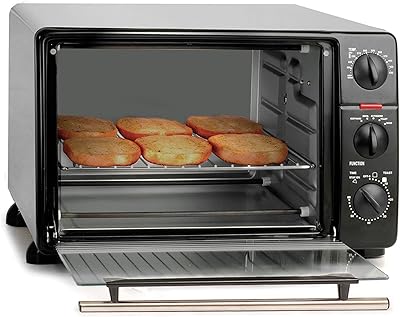 6-Slice Countertop Rotisserie Toaster Oven - 23L capacity fits a 12” pizza