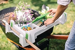 The Burro Buddy, USA Made Lawn/Garden Tray for All 4-6 cu. ft. wheelbarrows. Holds rake, Shovel, Short Handle Tools, Drink...