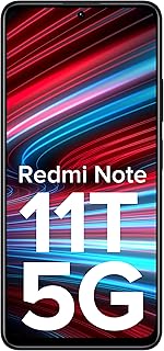 Redmi Note 11T 5G (Matte Black, 8GB RAM, 128GB ROM)| Dimensity 810 5G | 33W Pro Fast Charging | Charger Included | Additio...