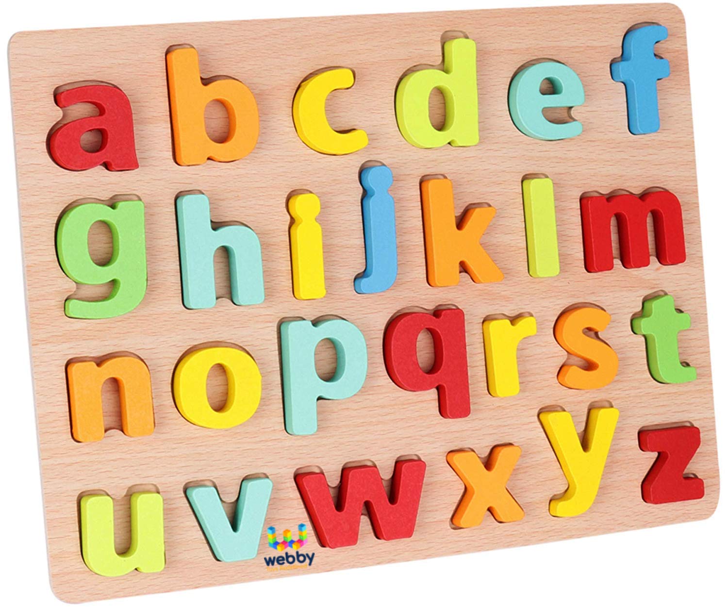 Buy Webby Wooden Small Alphabets Letters Learning Educational ...