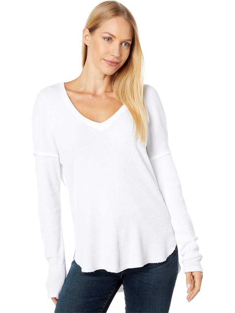 bobi Los Angeles Drop Shoulder V-Neck Tee