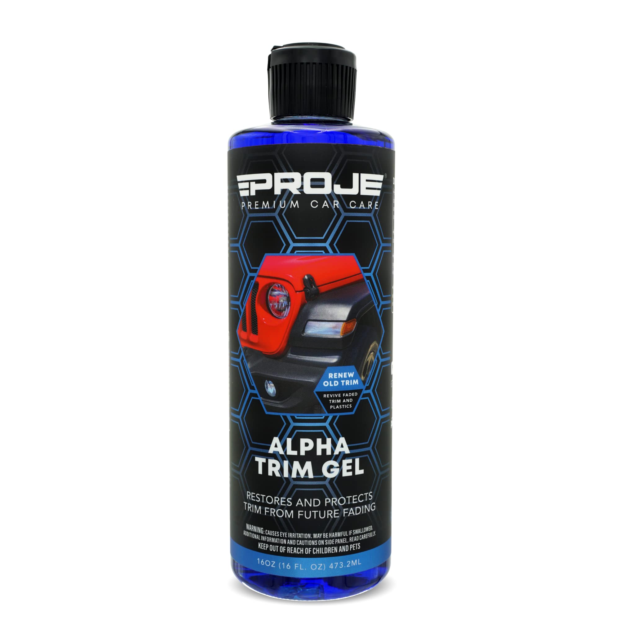 PROJE' Alpha Trim Gel Premium Dressing, Restores, Protect and Renew Damage Trim and Tires 16 oz