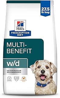 Hill's Prescription Diet w/d Multi-Benefit Digestive/Weight/Glucose/Urinary Management Chicken Flavor Dry Dog Food, Veteri...