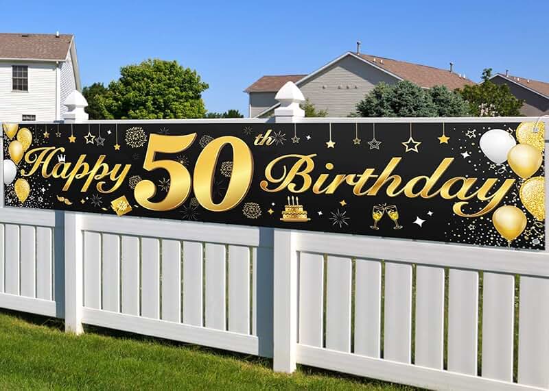 Amazon.co.uk: 50th birthday banners