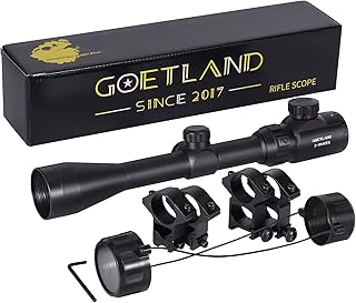 Goetland Air Rifle Scope 3-9x40 EG Red Green Blue Illuminated Crosshair SFP Mounts for Air Gun Airsoft Crossbow Hunting Ta...