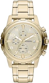 Fossil Dean Men's Dress Watch with Chronograph Display and Stainless Steel Bracelet Band