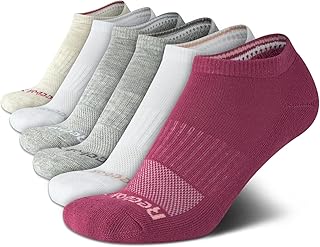 Reebok Women's Low Cut Socks - 6 Pack Soft Cushioned Athletic No Show Socks - Breathable Sports Socks for Women (Size: 4-10)