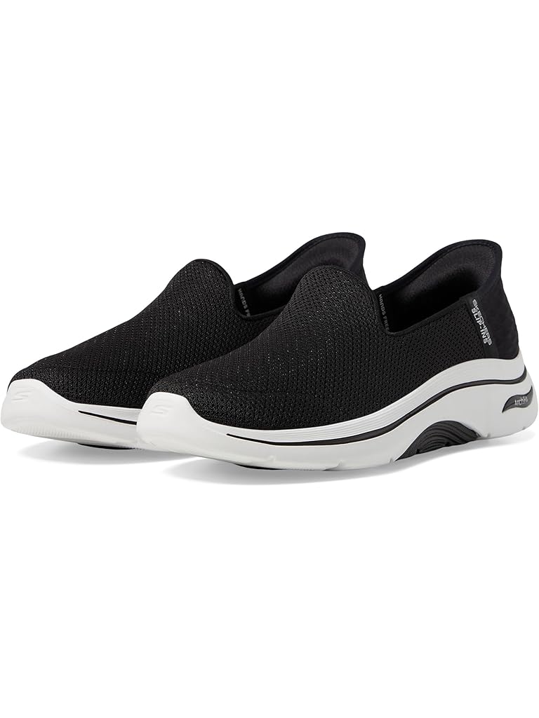 Black SKECHERS Performance Go Walk Arch Fit 2.0 Delara Hands Free Slip-Ins