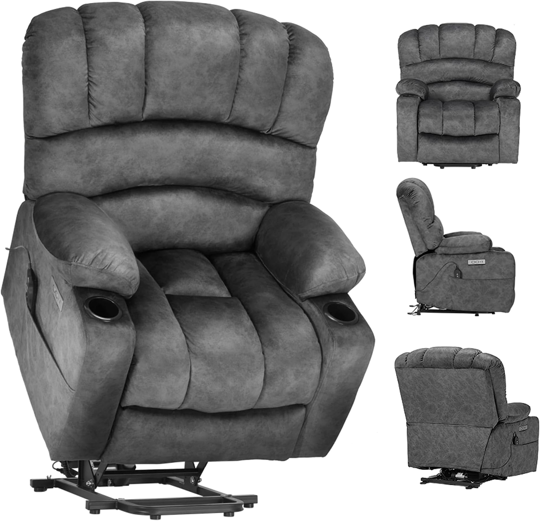 Amazon.com: ANJ Power Lift Recliner Chair with Massage and Heat ...