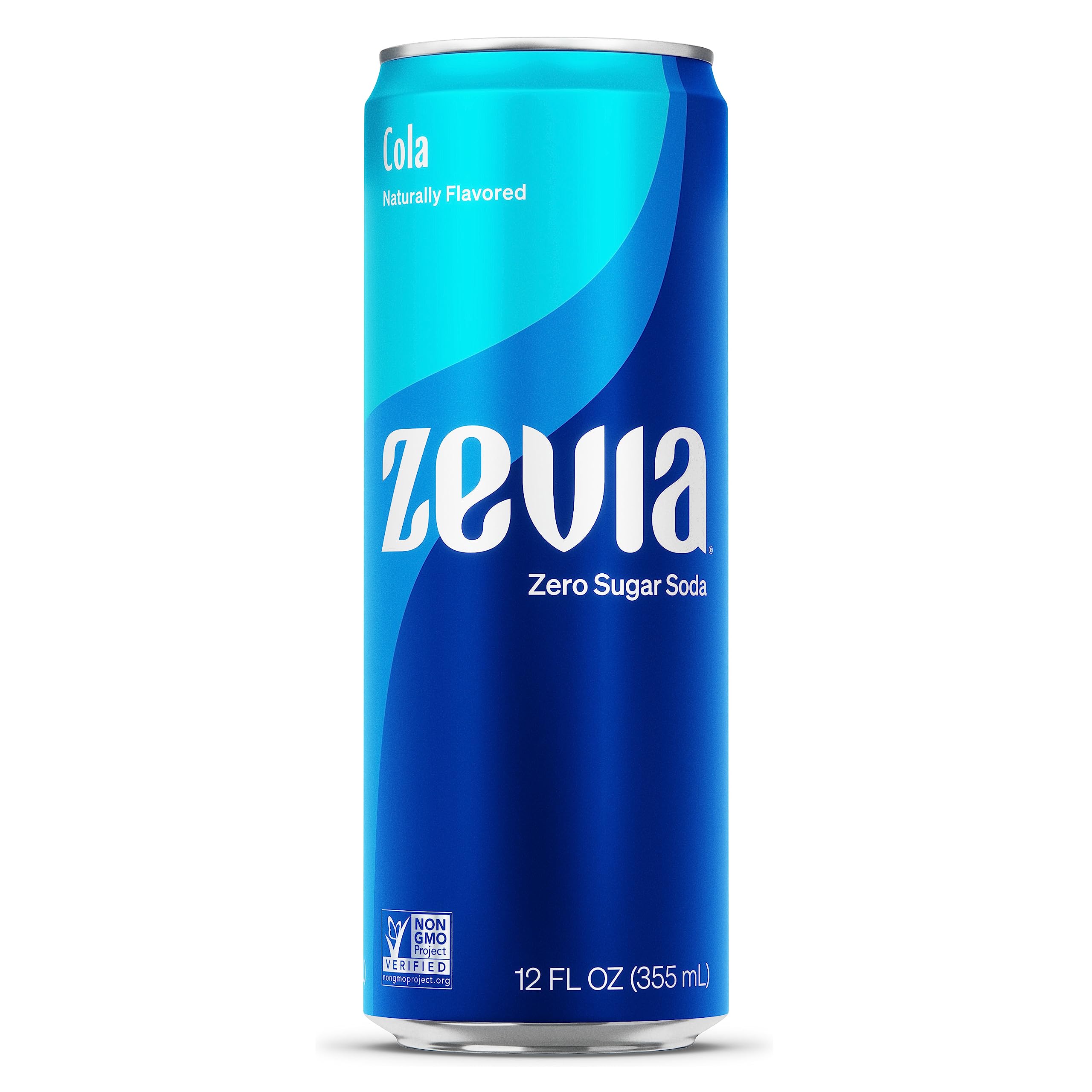 ZeviaZero Calorie Soda, Cola, 12 Ounce Sleek Can