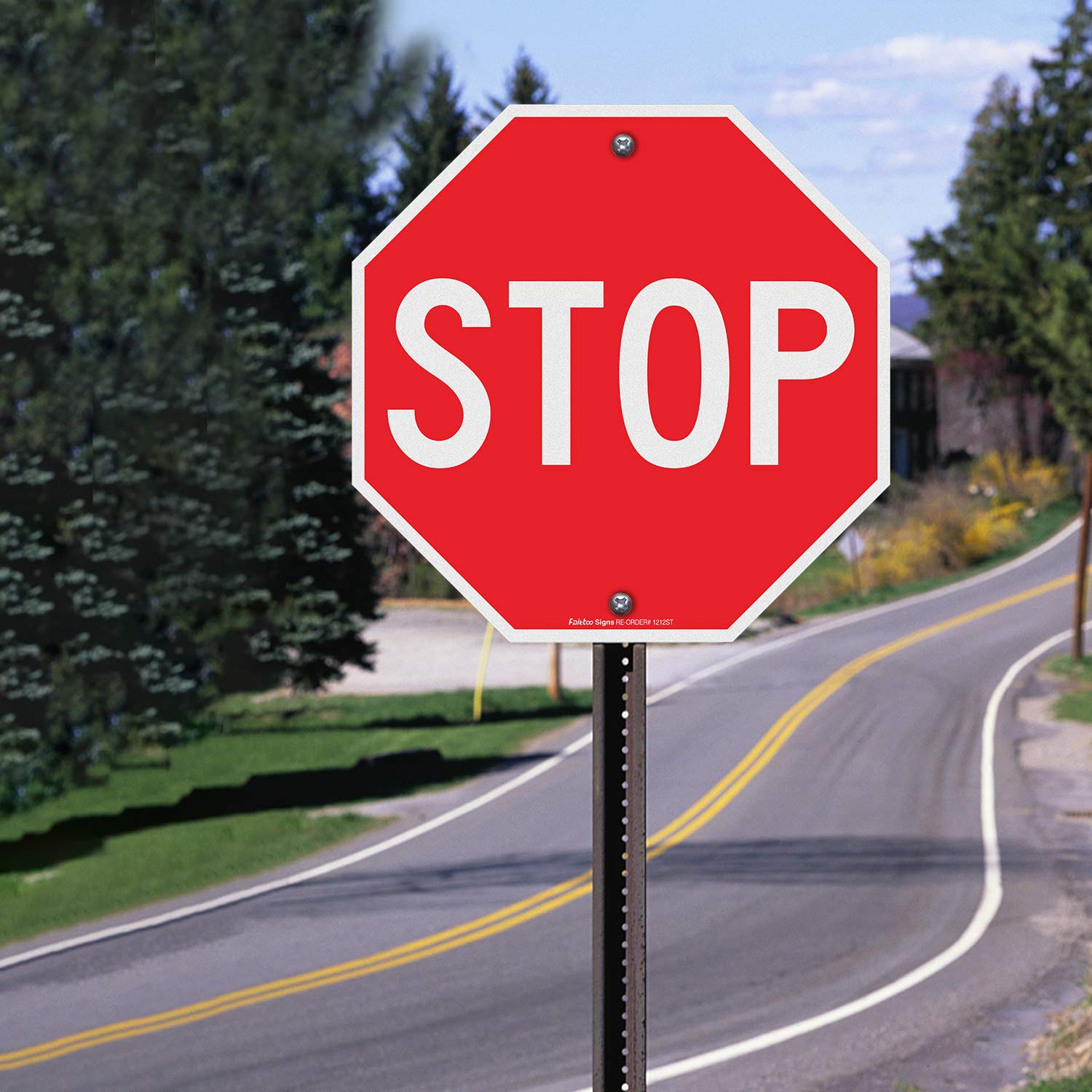 Stop Sign On Street