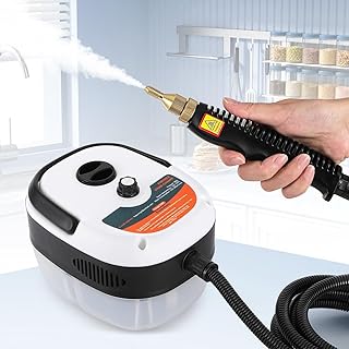 Hapyvergo 2500W Handheld Steam Cleaner High Pressure Steamer for Cleaning for Grout Tile Hand Held Portable Steamer Cleane...