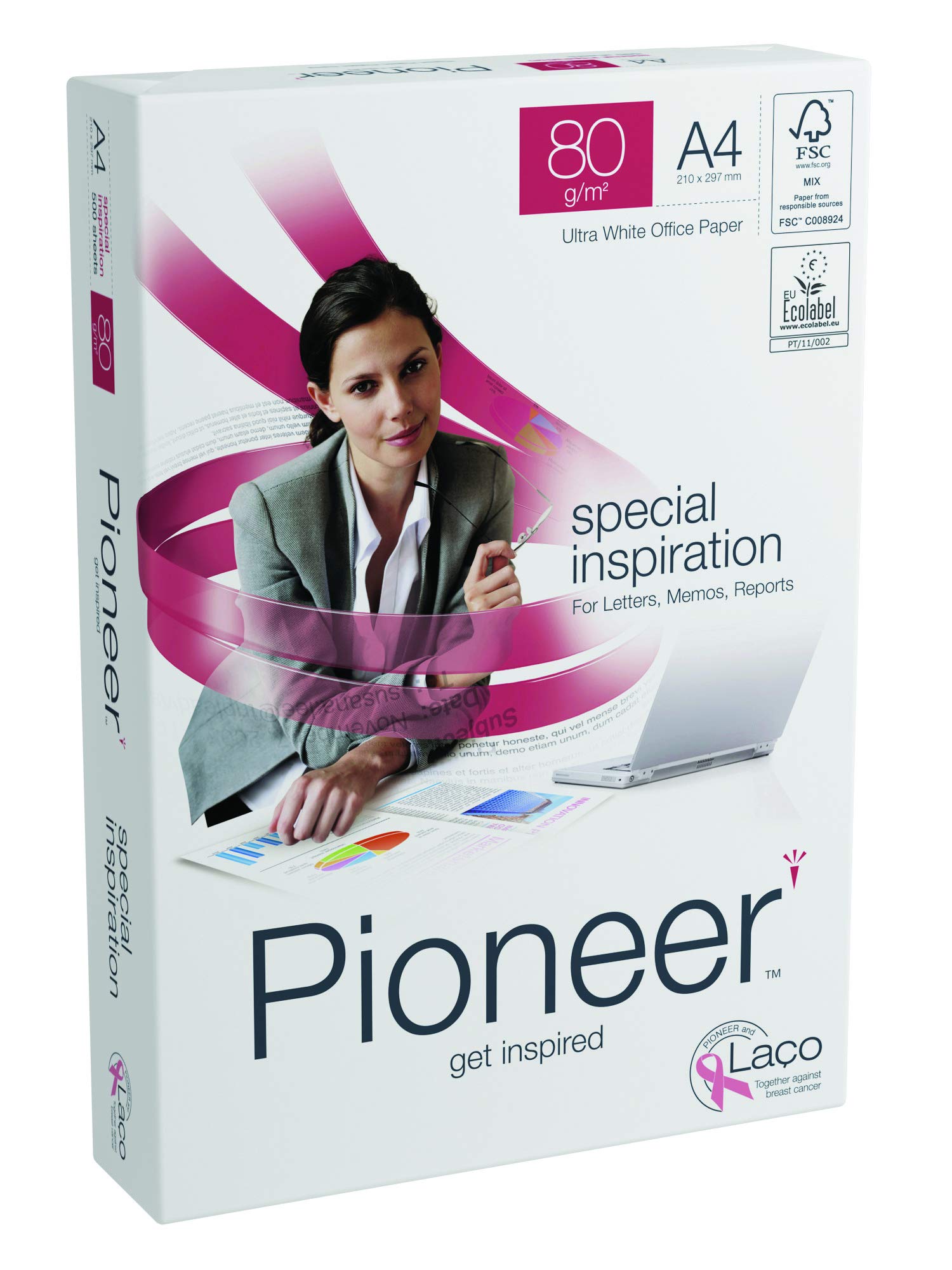 Pioneer A4 210mm x 297mm 80gsm FSC 500 Sheets 1 Ream