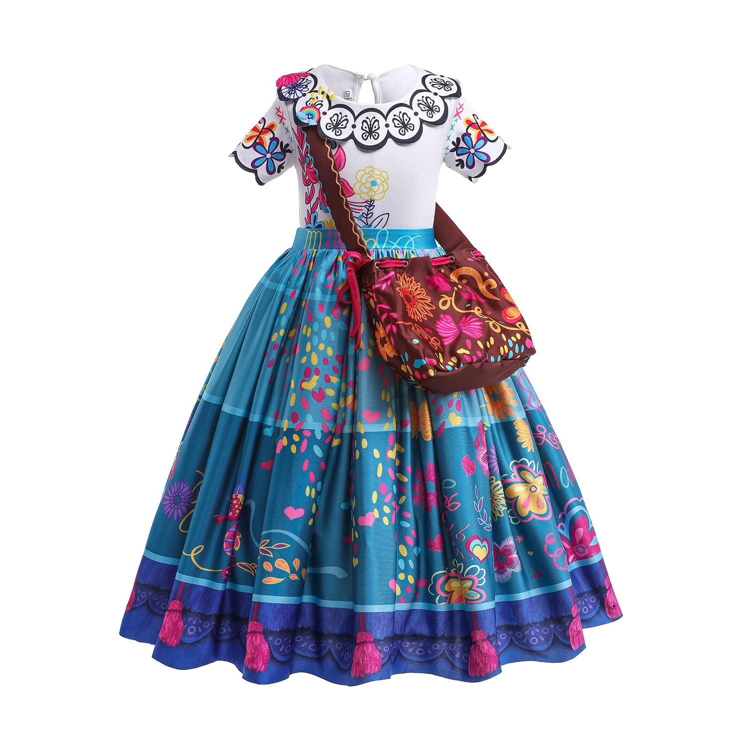 Buy Szytypyl Kids Halloween Mirabel Costumes for Girls Birthday Party Dress  Up with Bag Outfit Online at Low Prices in India 