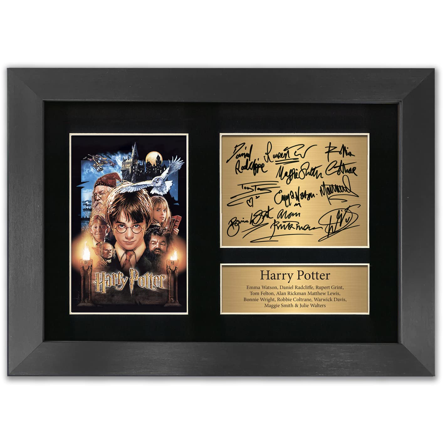 'Generic' BF Harry Potter Autograph Signed A4 Printed Autograph Photo Reproduction Print Picture Display in BLACK FRAME No17