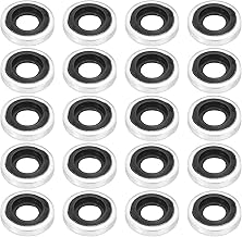 PATIKIL M6 Self-Centered Bonded Sealing Gasket, 20Pcs NBR Metal Bonded Sealing Washers Automotive Washers for Mechanical, ...