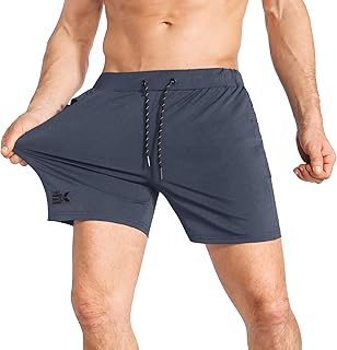 BROKIG Mens Lightweight Gym Sport Shorts, Running Quick Dry Athletic Workout Shorts for Men with Pockets