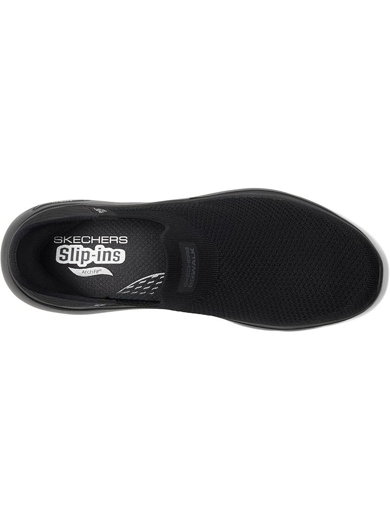 Black SKECHERS Performance Go Walk Arch Fit 2.0 Val Hands Free Slip-Ins