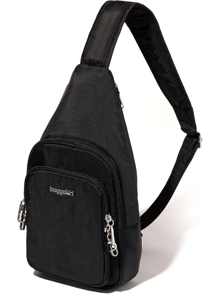 Black Baggallini Securtex Anti-Theft Daytripper Sling