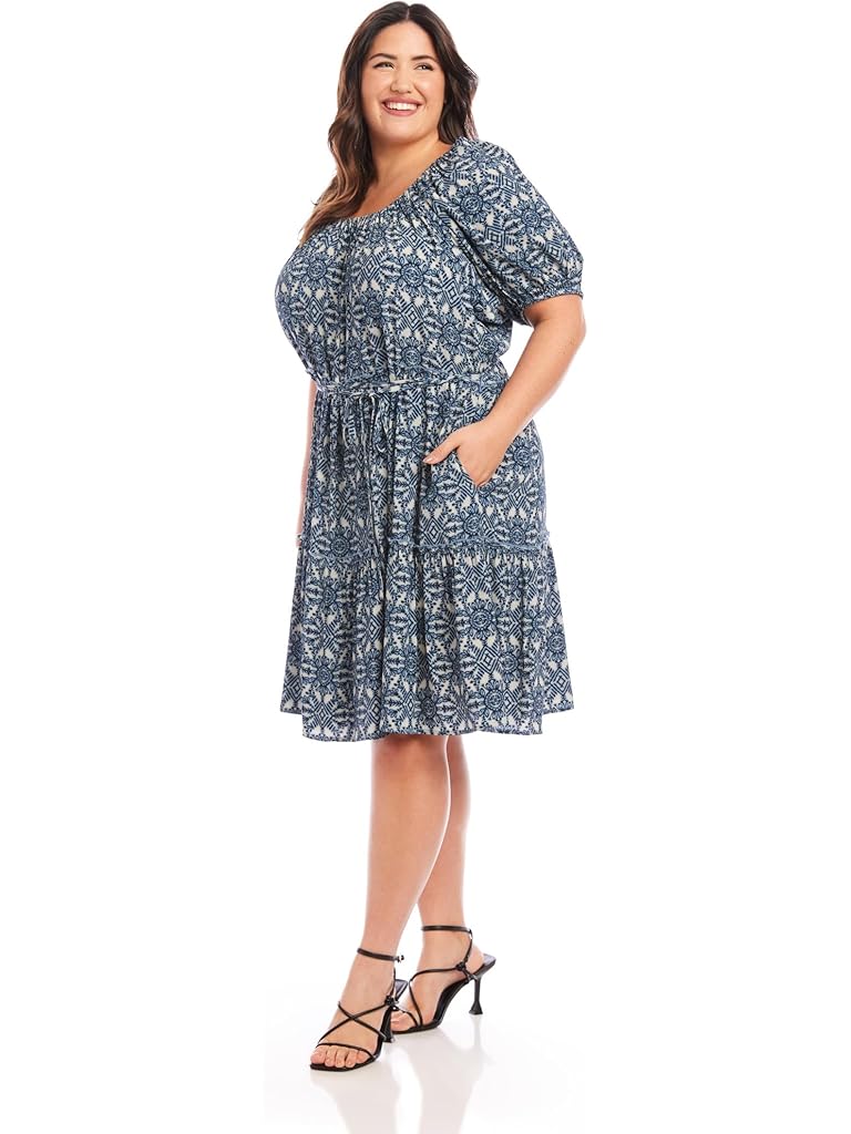 Karen Kane Plus Size Tiered Short Dress