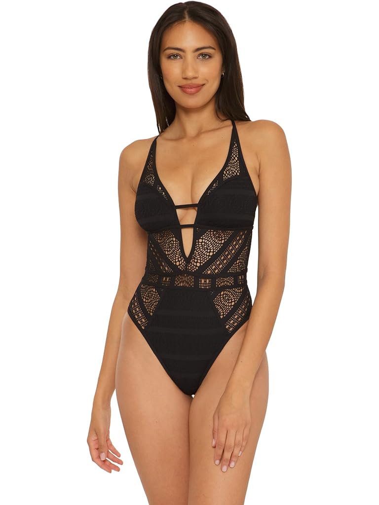 BECCA Color Play Cochet Paislee High Leg One-Piece