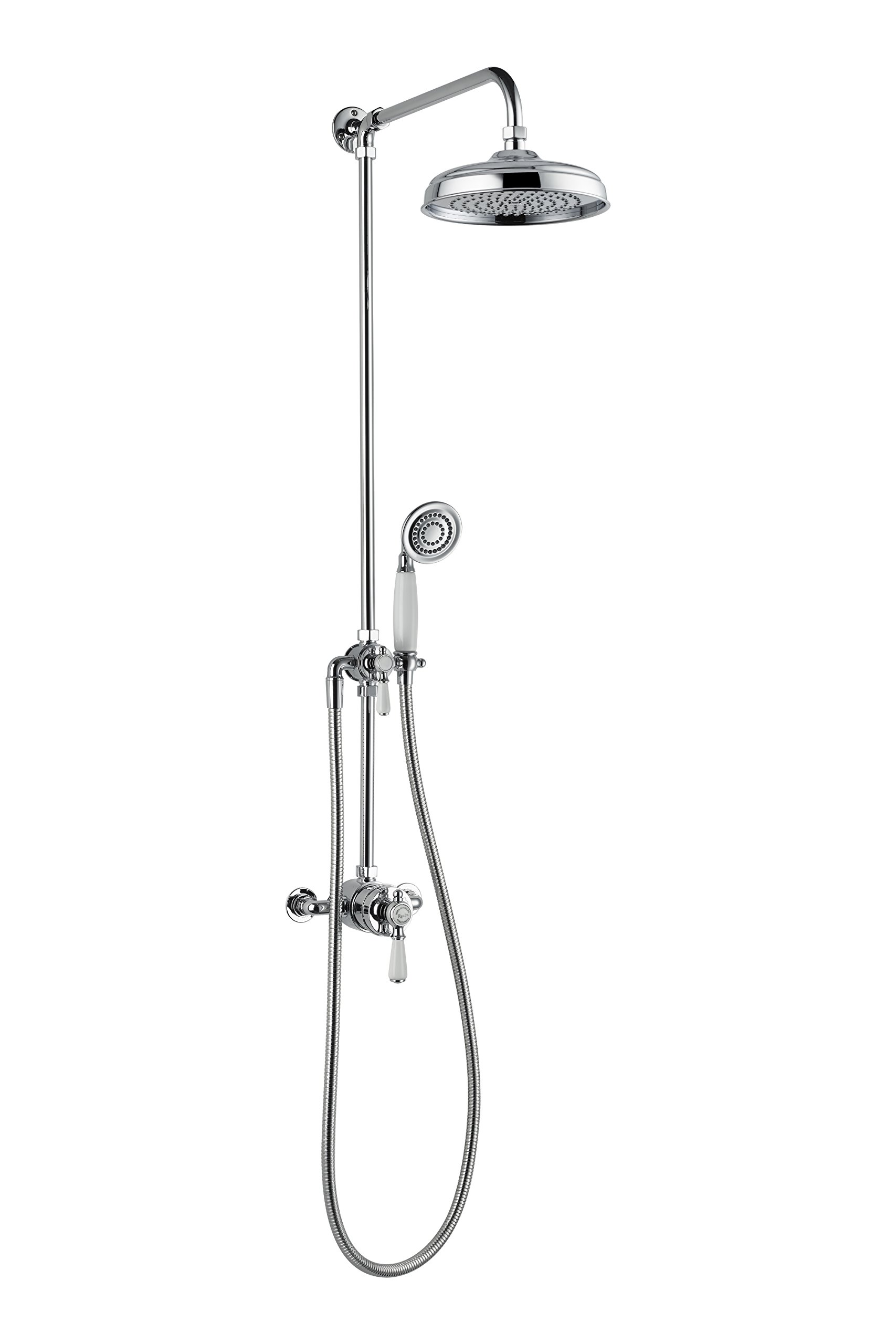 Mira Showers Realm Dual Outlet Mixer Shower Exposed Rigid with Diverter (ERD) Mixer Shower Chrome 1.1735.002