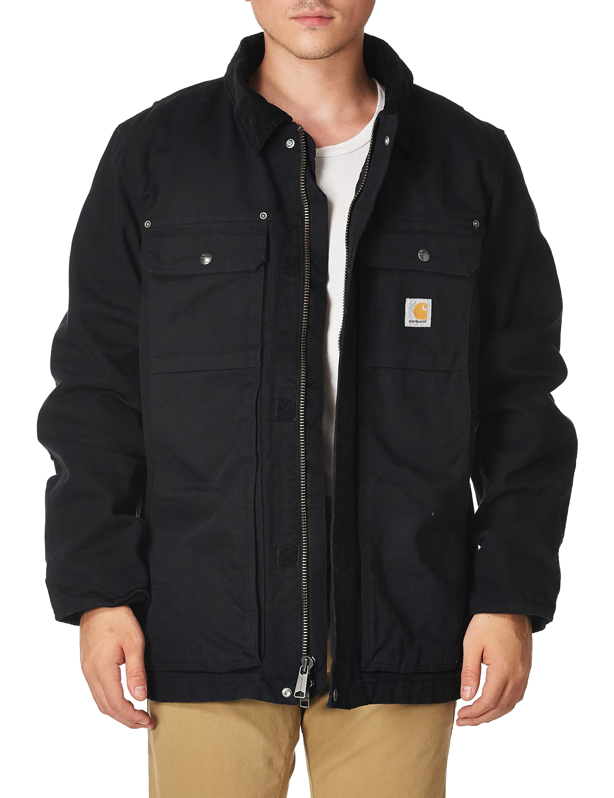 Photo 1 of Carhartt Men's Full Swing Relaxed Fit Washed Duck Insulated Traditional Coat XX-Large Big Tall Black