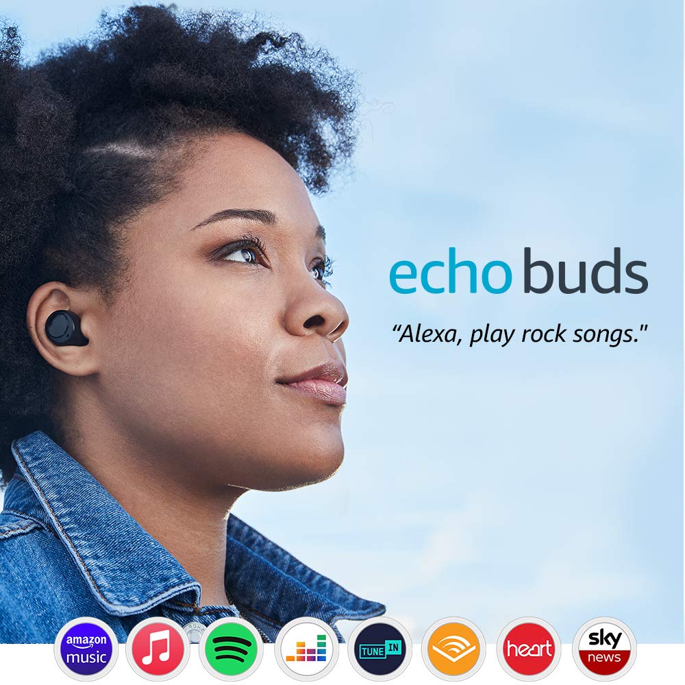 Echo Buds | Wireless earbuds with immersive sound, active noise reduction and Alexa