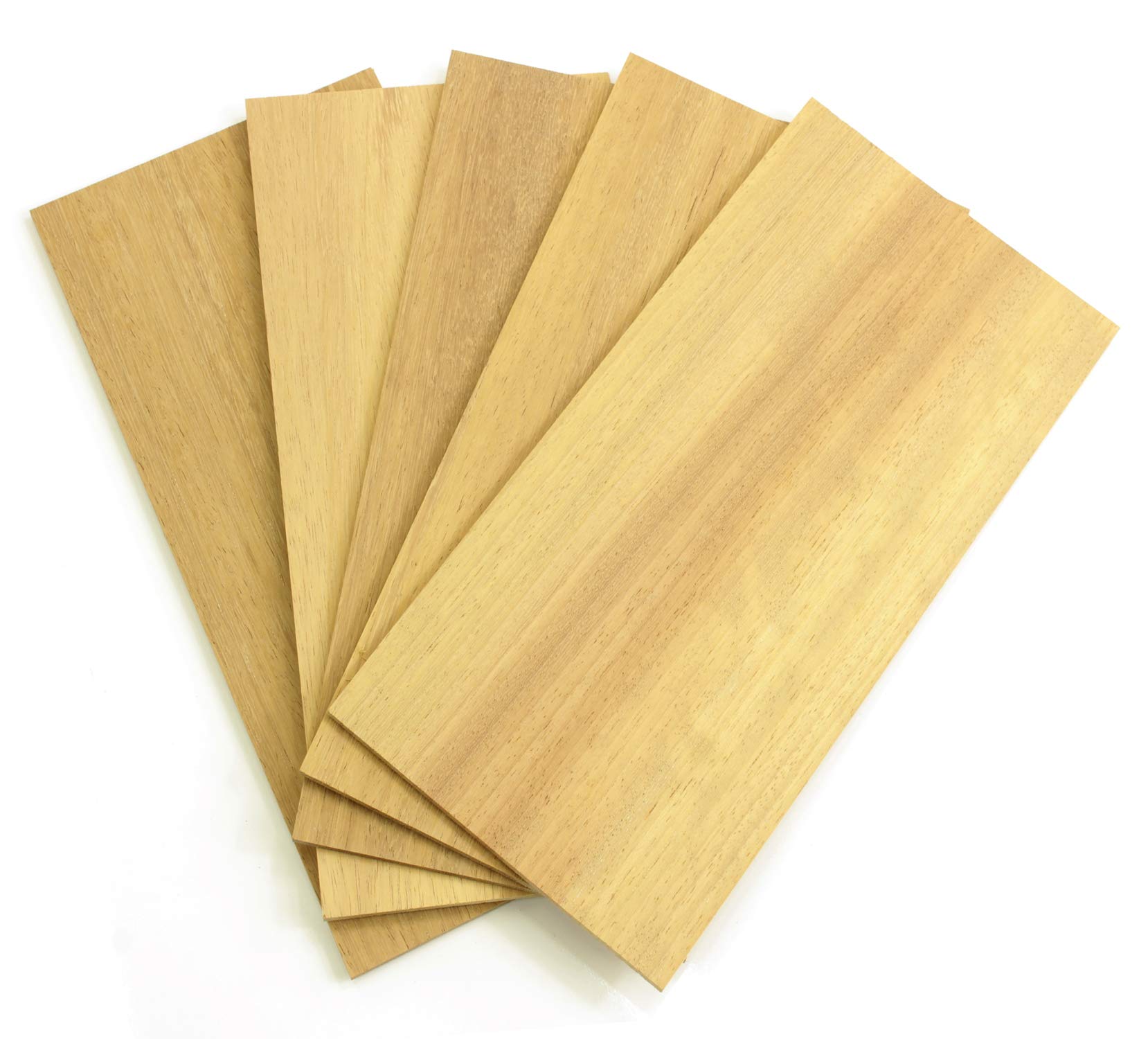 Buy wodewa Iroko Wooden Veneer Set 4 mm Thick Veneer 15 x 14 cm Set of ...