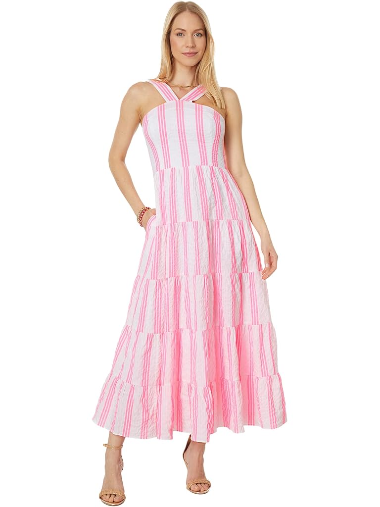 Lilly Pulitzer Jenette Striped Halter Maxi