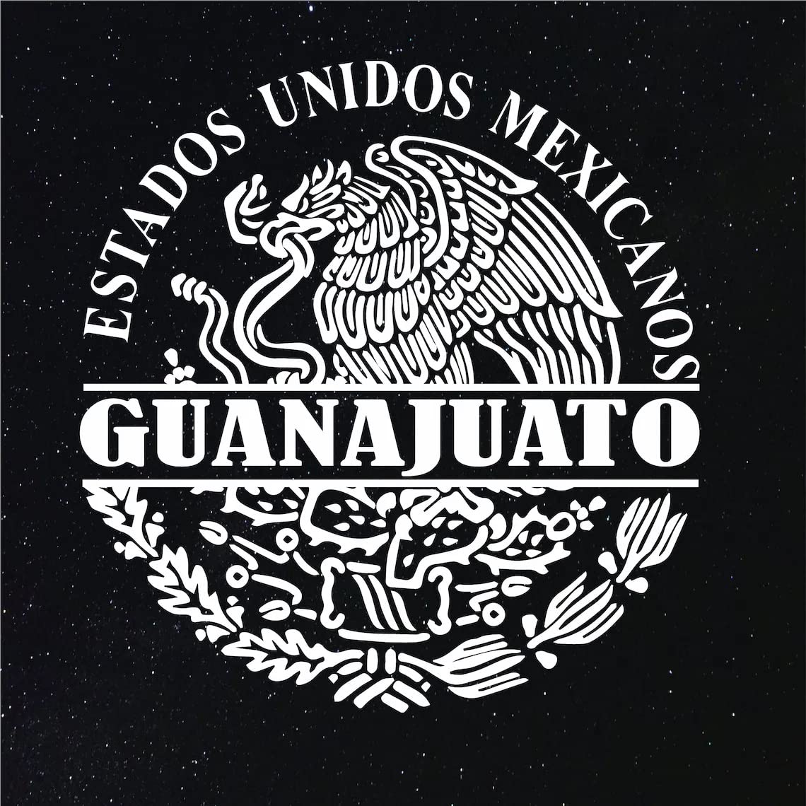 Buy Edward Mexico Sticker Guanajuato GTO Aguila Escudo Nacional Decal ...