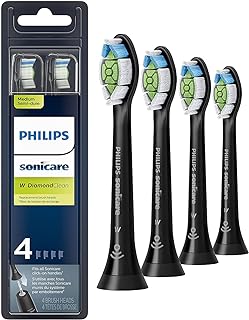 Philips Sonicare Standard Sonic Toothbrush Heads, W2 Optimal White, 4-Pack Standard Size, with BrushSync Mode Pairing, Adv...