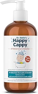 Happy Cappy Dr. Eddie’s Medicated Shampoo and Body Wash- Baby Dandruff Shampoo, Helps Cradle Cap and Seborrheic Dermatiti...