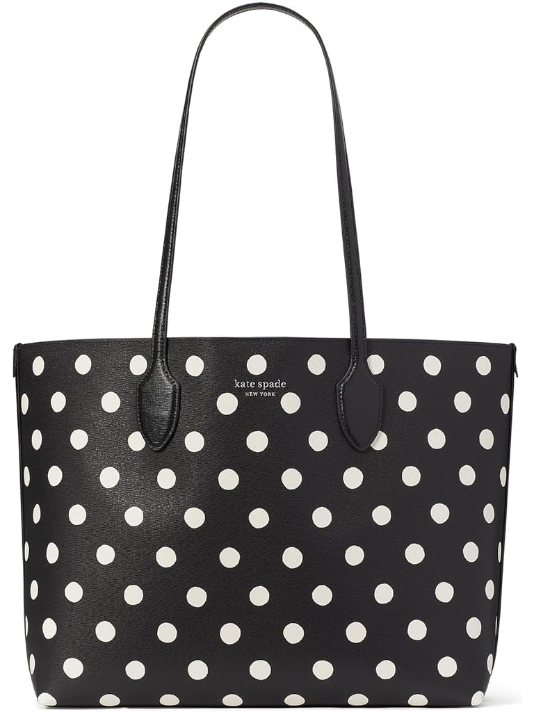 Black Kate Spade New York Bleecker Sunshine Dot Printed PVC Large Tote