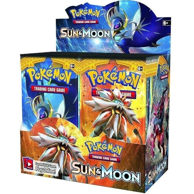 Buy Pokemon Playing Card Board Game Sun Moon 5 Pack 50 Cards Booster ...