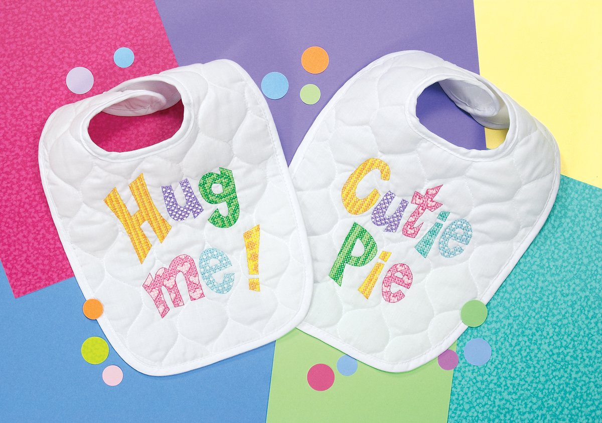 Embroidery baby bibs