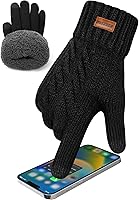 KEECOW Handschuhe Herren,Winterhandschuhe Herren Touchscreen Warme Thermo Fleece Strickhandschuhe für Outdoor Sport...