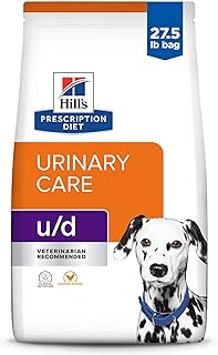 Hill's Prescription Diet u/d Urinary Care Dry Dog Food, Veterinary Diet, 27.5 lb. Bag