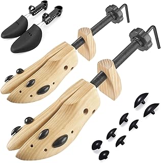 TianfuSpanda Shoe Stretcher Shoe Trees, Two Way Professional Wooden Shoes Stretcher For Men or Women Shoes Adjustable Leng...