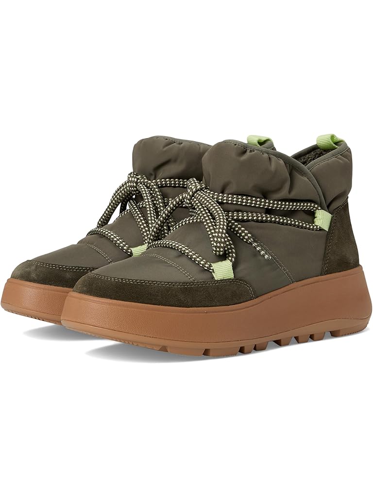 FitFlop F-Mode Water-Resistant Fleece-Lined Mesh Flatform Laced Booties