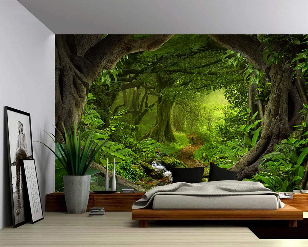 Picture Sensations® Canvas Texture Wall Mural, Landscape Fantasy ...