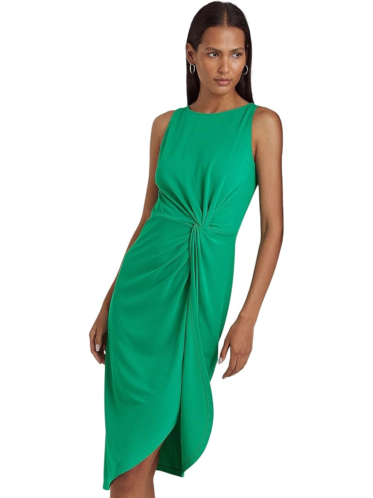 Lauren Ralph Lauren Twist-Front Stretch Jersey Dress