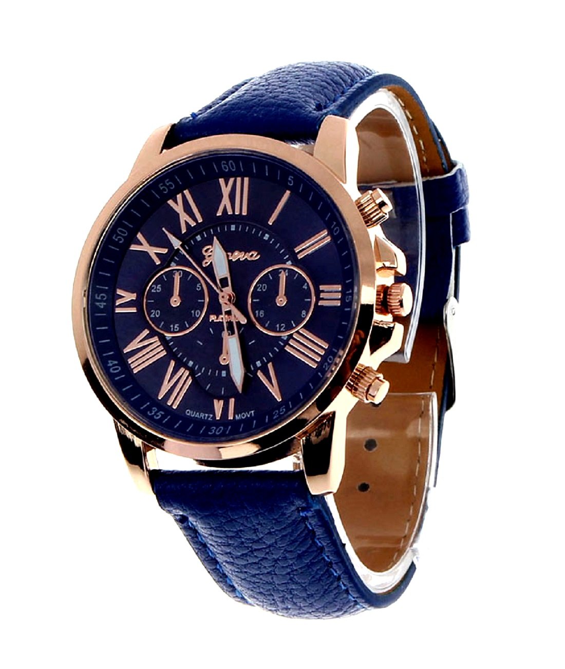 Geneva PlatinumAnalog Blue Dial Women's Watch-GP-083