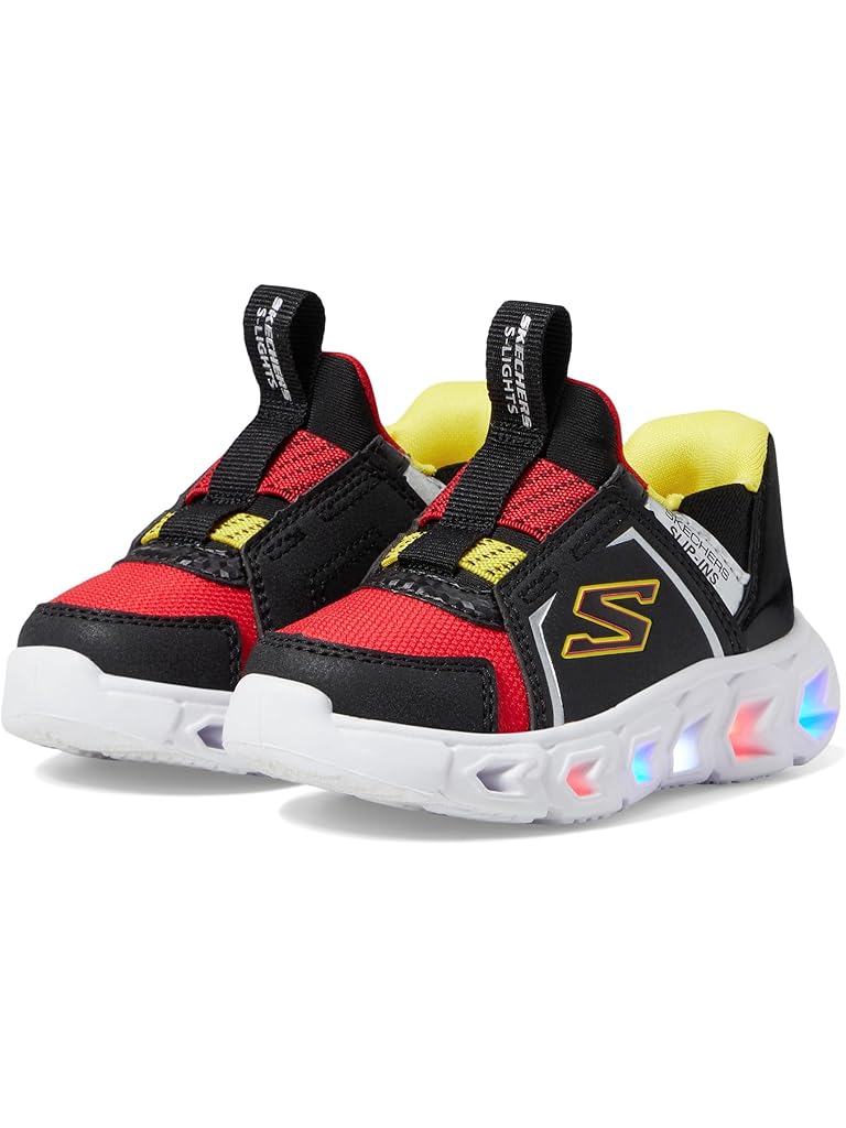 Black SKECHERS KIDS Skechers Hands Free Slip-Ins-Hypno-Flash 2.0-Vexlux (Little Kid/Big Kid)