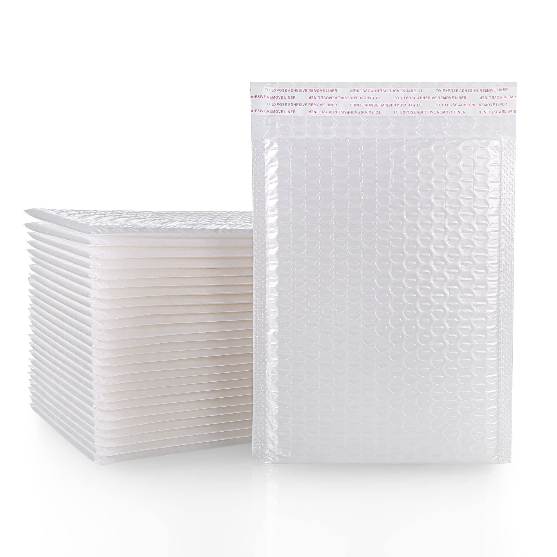 30 Pack 8" x 10" + 1.5" Bubble Poly Mailers Shipping Envelopes Bubble Mailers Self Sealing Padded Envelope