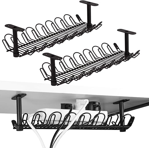 2 Packs Cable Management Tray, 14.4