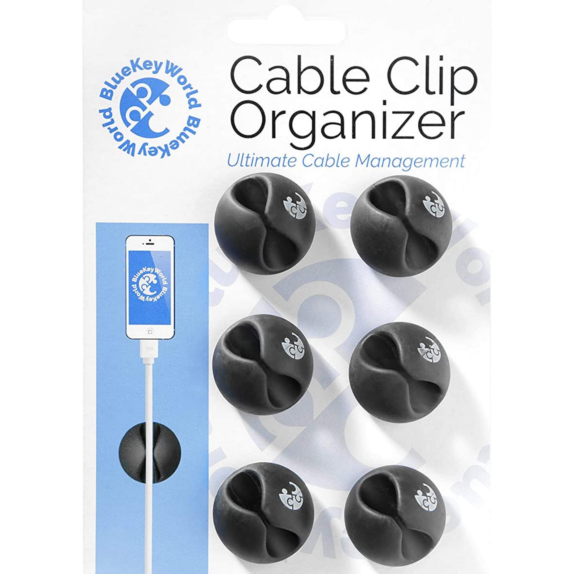 Buy Cable Clips Management - Nightstand Accessories - Cord Organizer ...