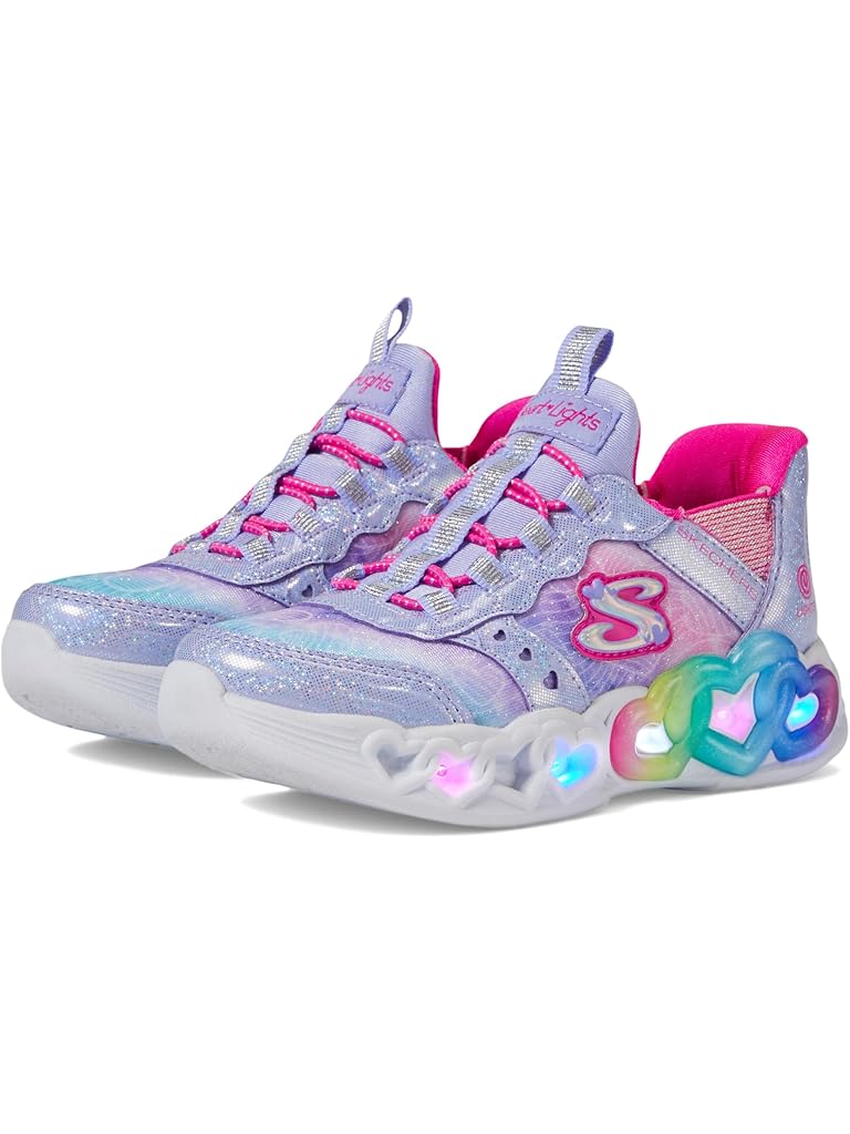 Pink SKECHERS KIDS Infinite Heart Lights - Eternal Shimmer 303755L (Little Kid/Big Kid)