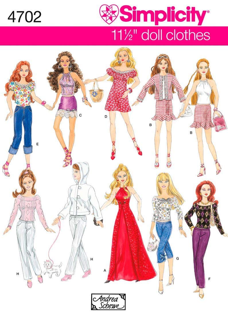 Barbie clothing patterns