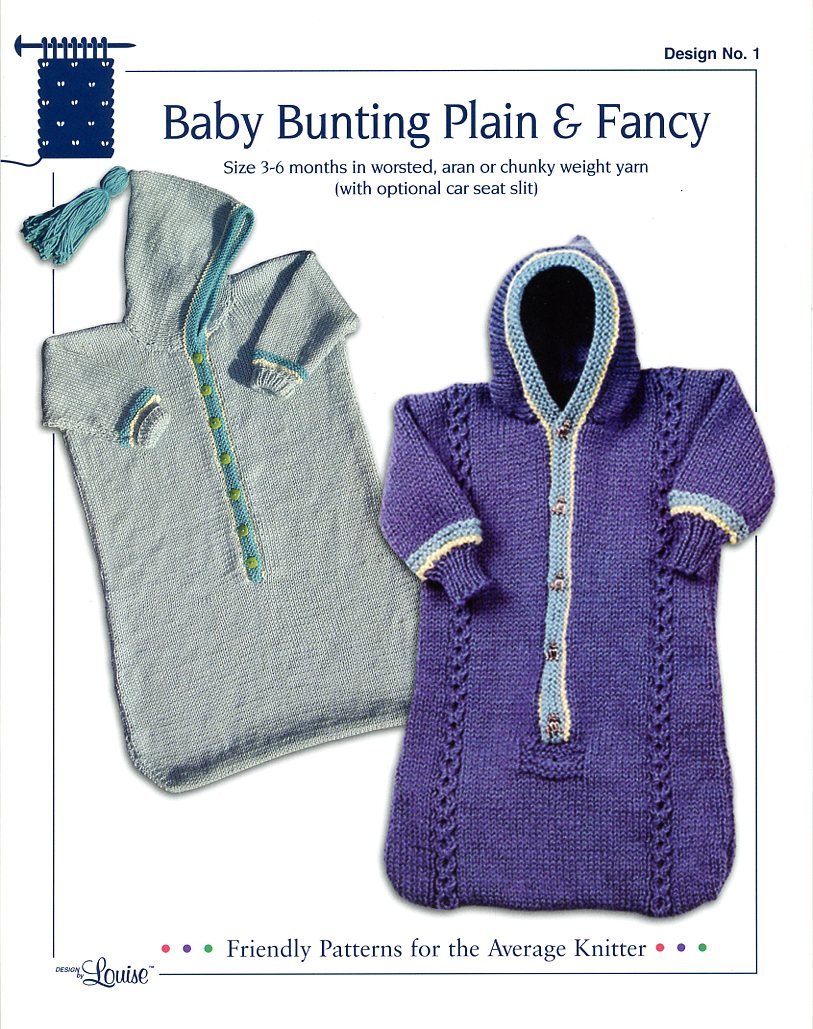 Knitting patterns for baby bunting